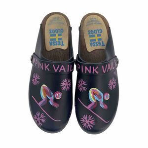 Tessa Clogs Womens‎ EU 38 Pink Vail Breast Cancer Event Colorado Hand Painted
